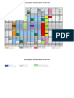 Year 3 At-A-Glance Calendar Academic Year 2012-2013