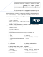 Procedimento para Execução de Serviço