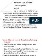 Lecture 4 Elements of Torts