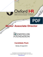 Rockefeller Foundation Senior AD Candidate Pack