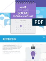 Your Sample Social Editorial Calendar