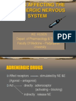 Drugs Affecting The Adrenergic Nervous System