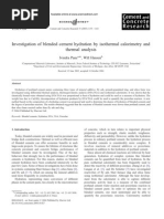 Investigation of Blended Cement Hydration by Isothermal Calorimetry and Thermal Analysis