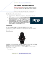 Manual de Uso Del Reloj Espia