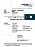 Finance and Performance Committee Sept 14 Agenda Extra Attachments