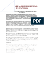 Base Legal de La Educacion Especial en Guatemala