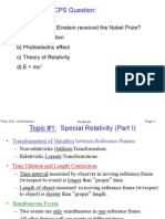 1 Relativity - Physics Notes