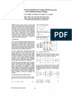 Design Current Controller 3-Phase Converter Unbalanced Input Voltage