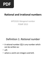 m15 Rational and Irrational Numbers