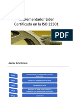 Implementador Lider ISO 22301