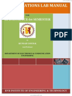 Ic Applications Lab Manual: Iii Btech, Ece-Ist Semester