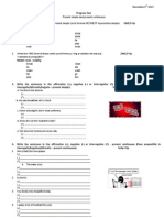 Present Simple Present Continuous Test Ixa