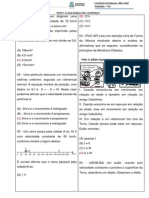 Simulado - Ciências 3° Bimestre