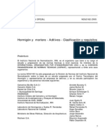 NCh2182-1995 Hormigón y Mortero. Aditivos PDF