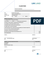 Claim Form: Company Ijm Corporation Berhad