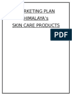 Marketing Plan Himalaya'S Skin Care Products