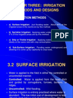 Chapter Three: Irrigation Methods and Designs