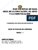 Taller de Psicologia Del Aprendizaje