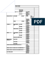 Bearing Schedule Format