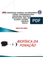 Biofísica Da Fonação