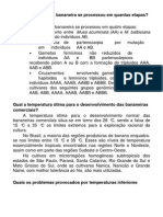 4 A Evolução Da Bananeira Se Processou em Quantas Etapas