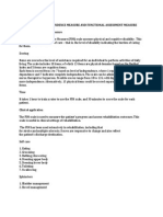 Functional Independence Measure and Functional Assessment Measure