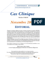 Cas Clinique Novembre 09 PDF