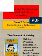 Strategies and Techniques of Individual and Group Counseling