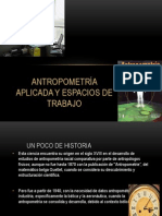 Antropometría Aplicada y Espacios de Trabajo PDF