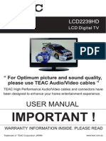 TEAC LCD2239HD Instruction Manual PDF