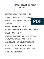 Tata Cara Leasing Alat Berat