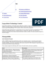 Advanced Features: Legacyselect Technology Control