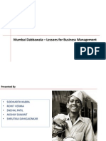 Mumbai Dabbawala - Lessons For Business Management