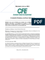 Comisión Federal de Electricidad Reporte Anual 2011 PDF