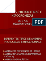 Anemias Microciticas e Hipocromicas