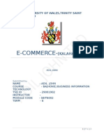 E-Commerce-: University of Wales, Trinity Saint David-London