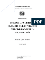 Glosario de Terminos Especializados en La Arqueologia PDF