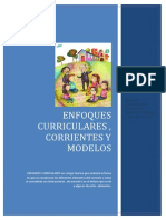 Enfoques Curriculares, Corrientes y Madelos PDF