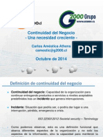 Presentacion Continuidad Del Negocio PDF