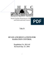 SCDHEC Title B - 61-64 Rev. May 25, 2001