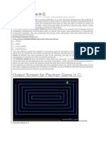 Pacman Game in C