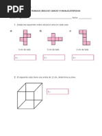 Guía de Trabajo Área de Cubos y Paralelepípedos PDF