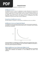 Indifference Curves:: Managerial Economics