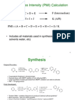 Process Mass Intensity (PMI) Calculation3!30!2009