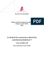 Le Droit de La Concurrence Doit-Il Être Sanctionné Pénalement PDF