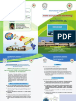 Marine and Agricultural Biotechnology - Conference - Brochure