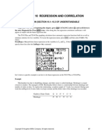 Regression and Correlation