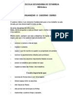 Como Organizar o Caderno Diário