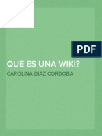 ¿Qué Es Una Wiki?