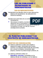 Plan de Publicidad y Estrategias de Mercadeo